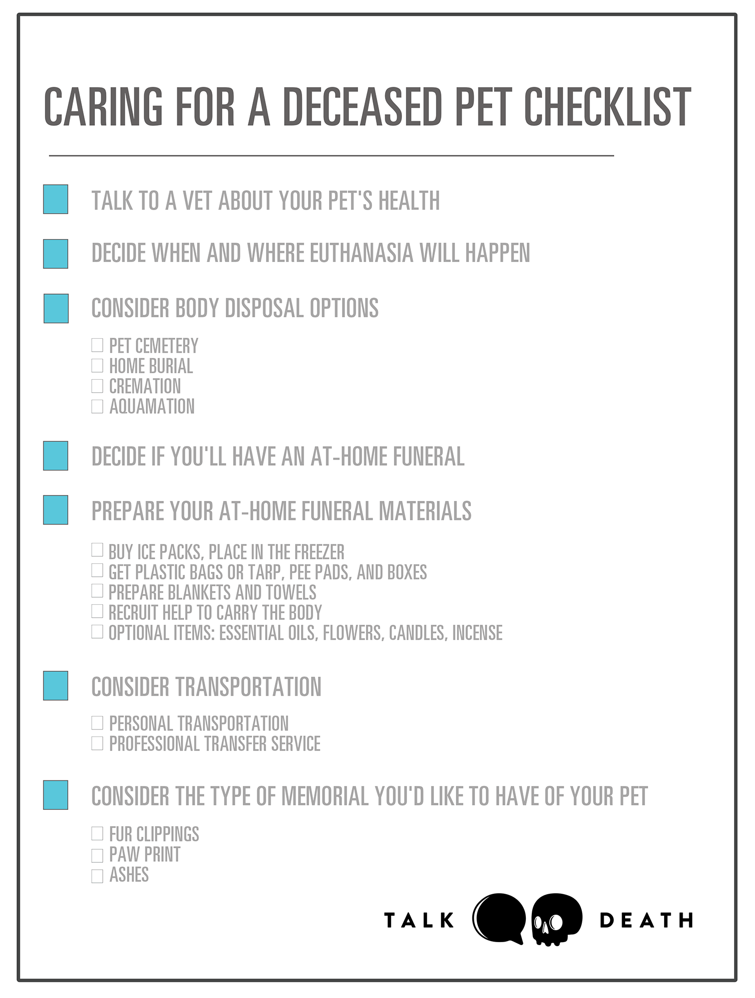 How to Care for a Deceased Pet at Home